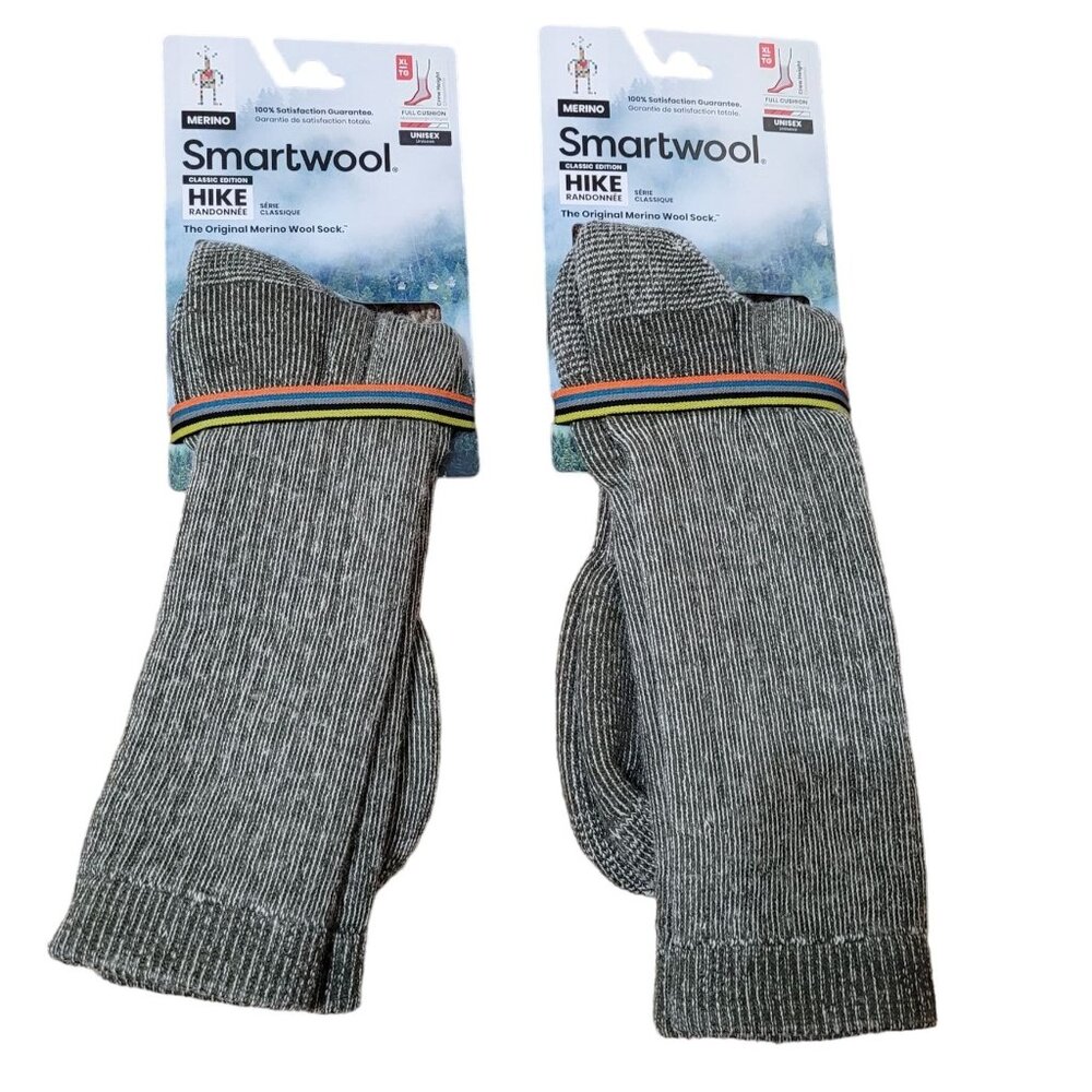 Unisex Smartwool Full Cushion Crew Height Sage Hike Socks Size XL Mens 12-14.5